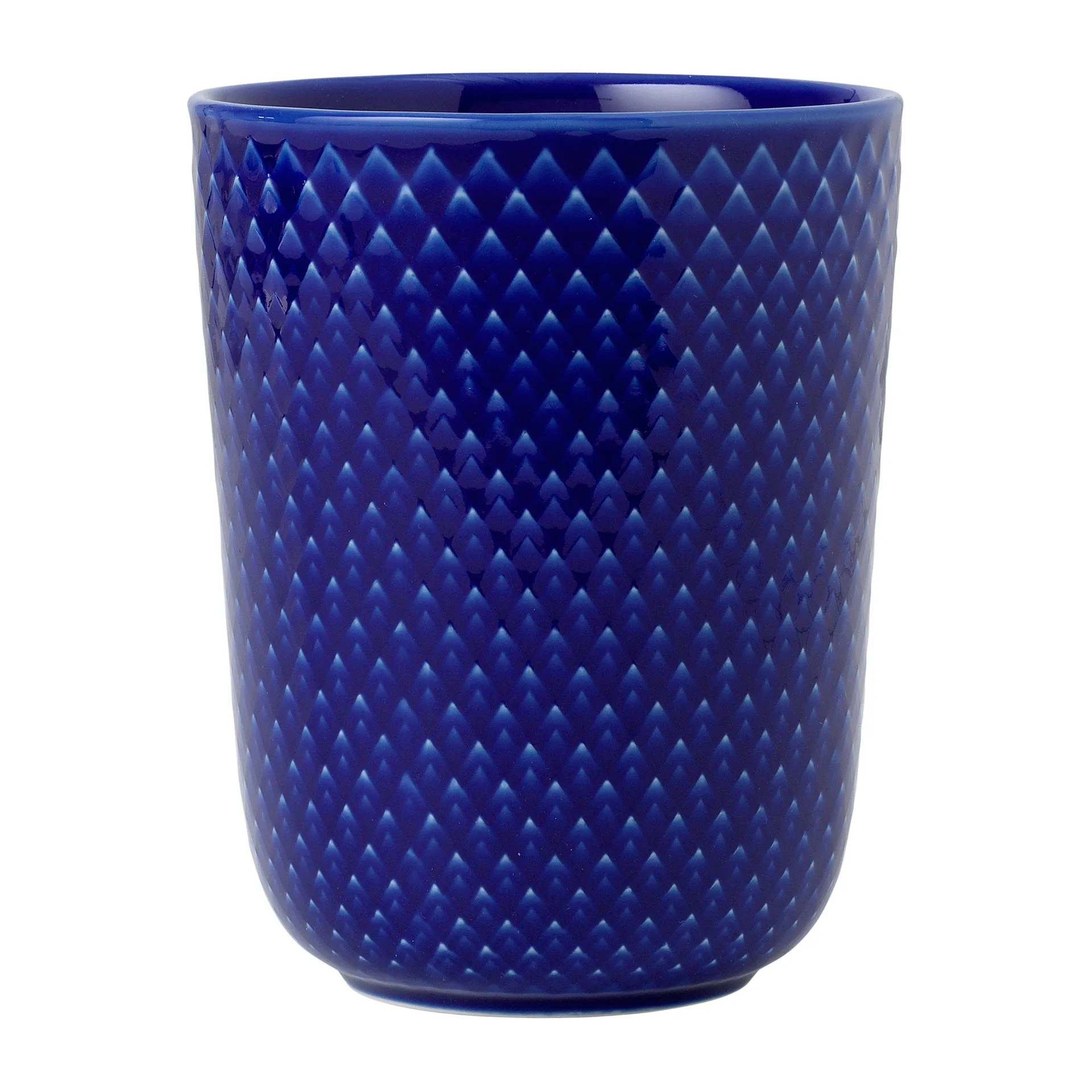 Rhombe kopp uten hank 33 cl, Mørkeblå Lyngby Porcelæn