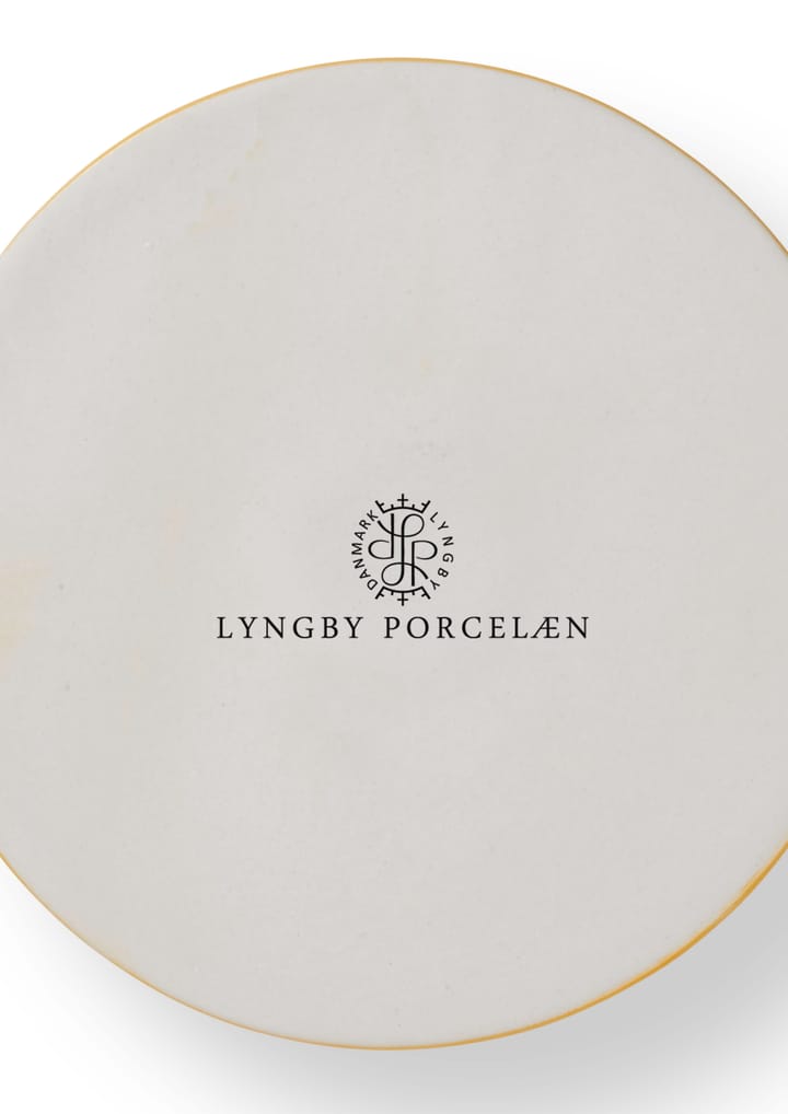 Rhombe lysestake 3 cm, Gul Lyngby Porcelæn
