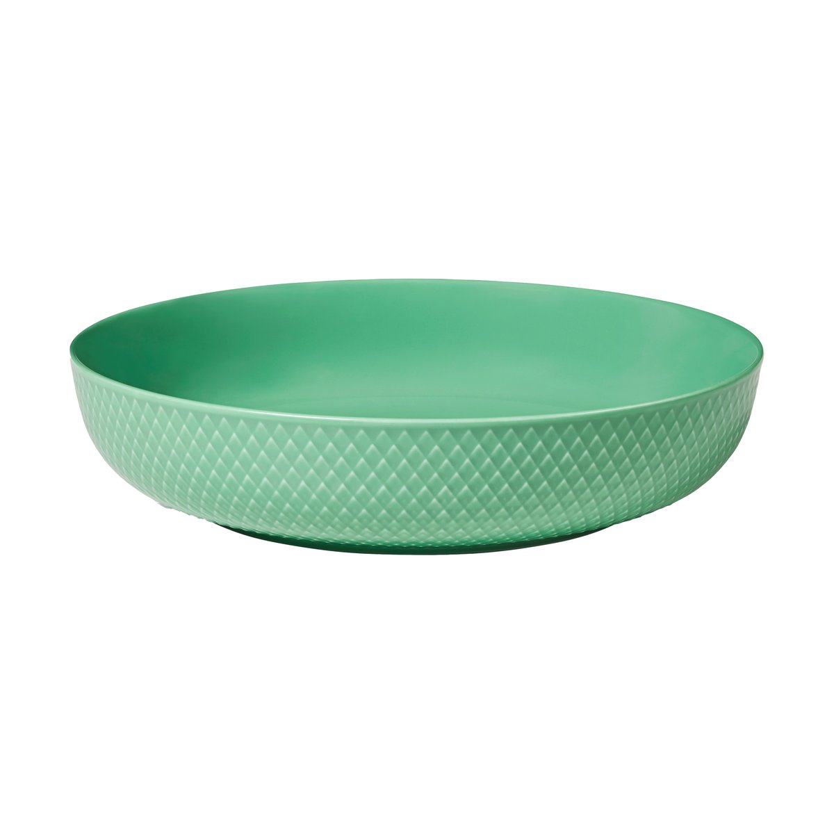 Rhombe serveringsskål Ø28 cm, grønn