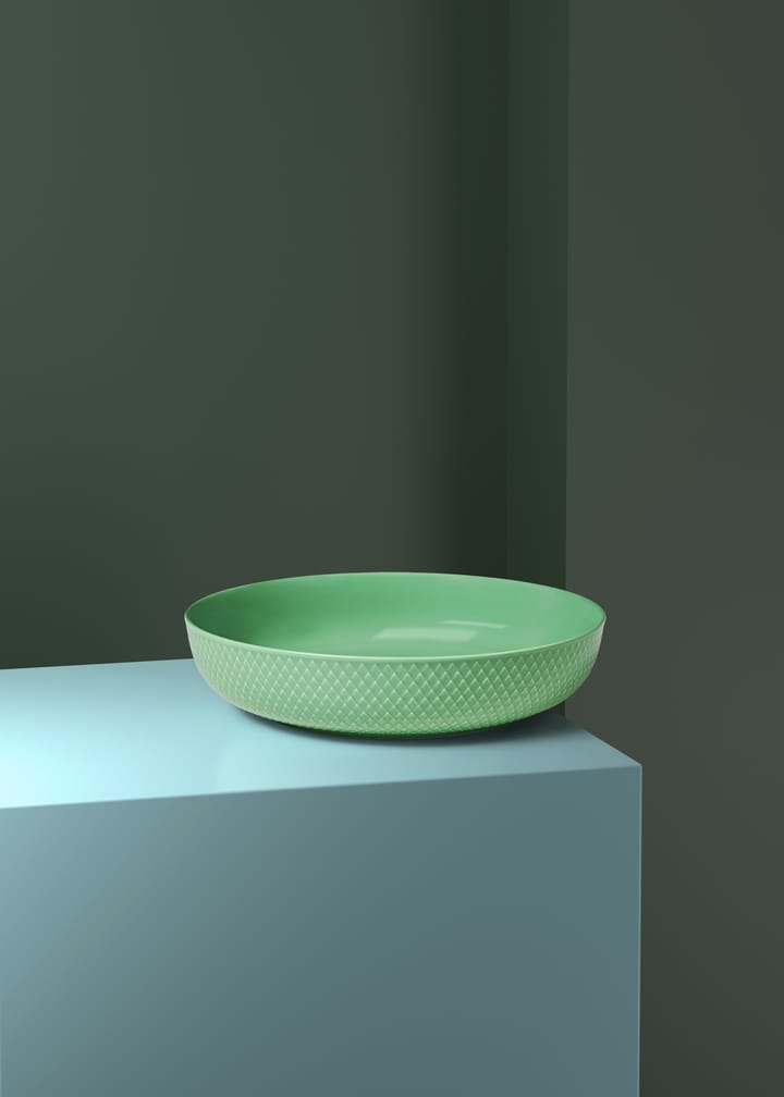 Rhombe Serveringsskål Ø28 cm, Grønn Lyngby Porcelæn