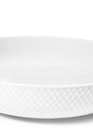 Rhombe Serveringsskål Ø28 cm - Hvit - Lyngby Porcelæn