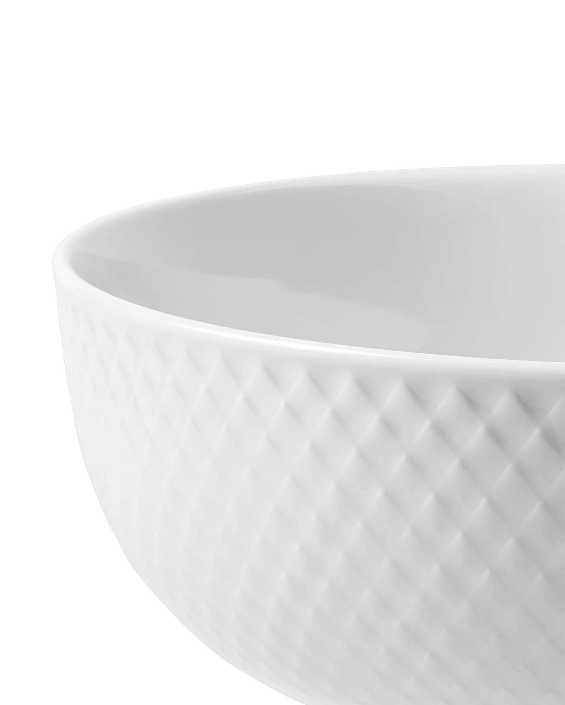 Rhombe skål Ø 15,5 cm, Hvit Lyngby Porcelæn