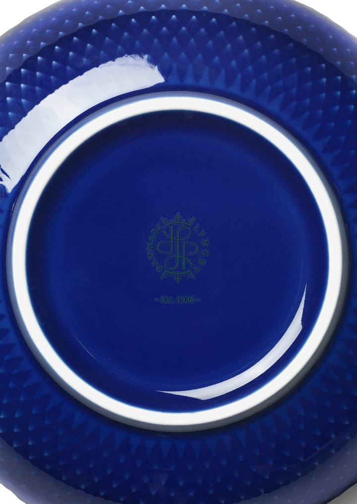 Rhombe skål Ø 15,5 cm, Mørkeblå Lyngby Porcelæn