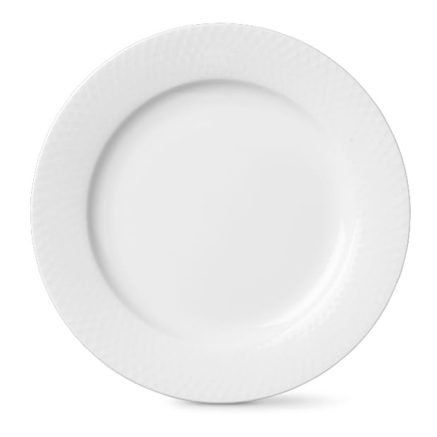 Rhombe tallerken hvit, Ø23 cm Lyngby Porcelæn