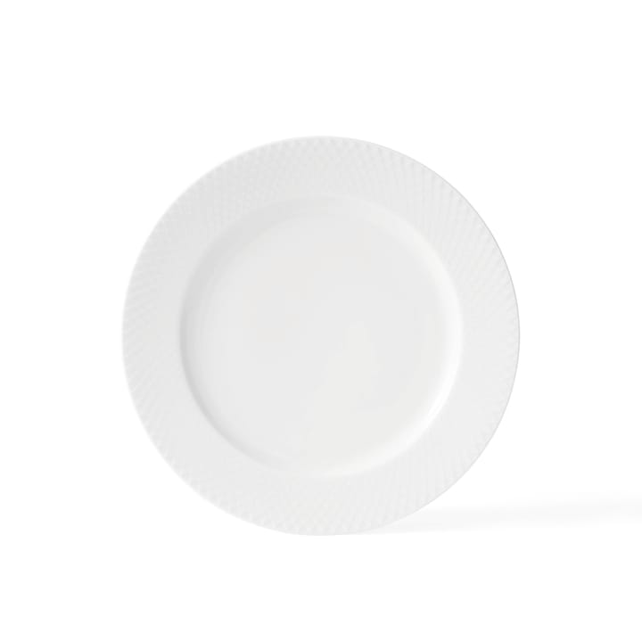 Rhombe tallerken hvit, Ø 27 cm Lyngby Porcelæn