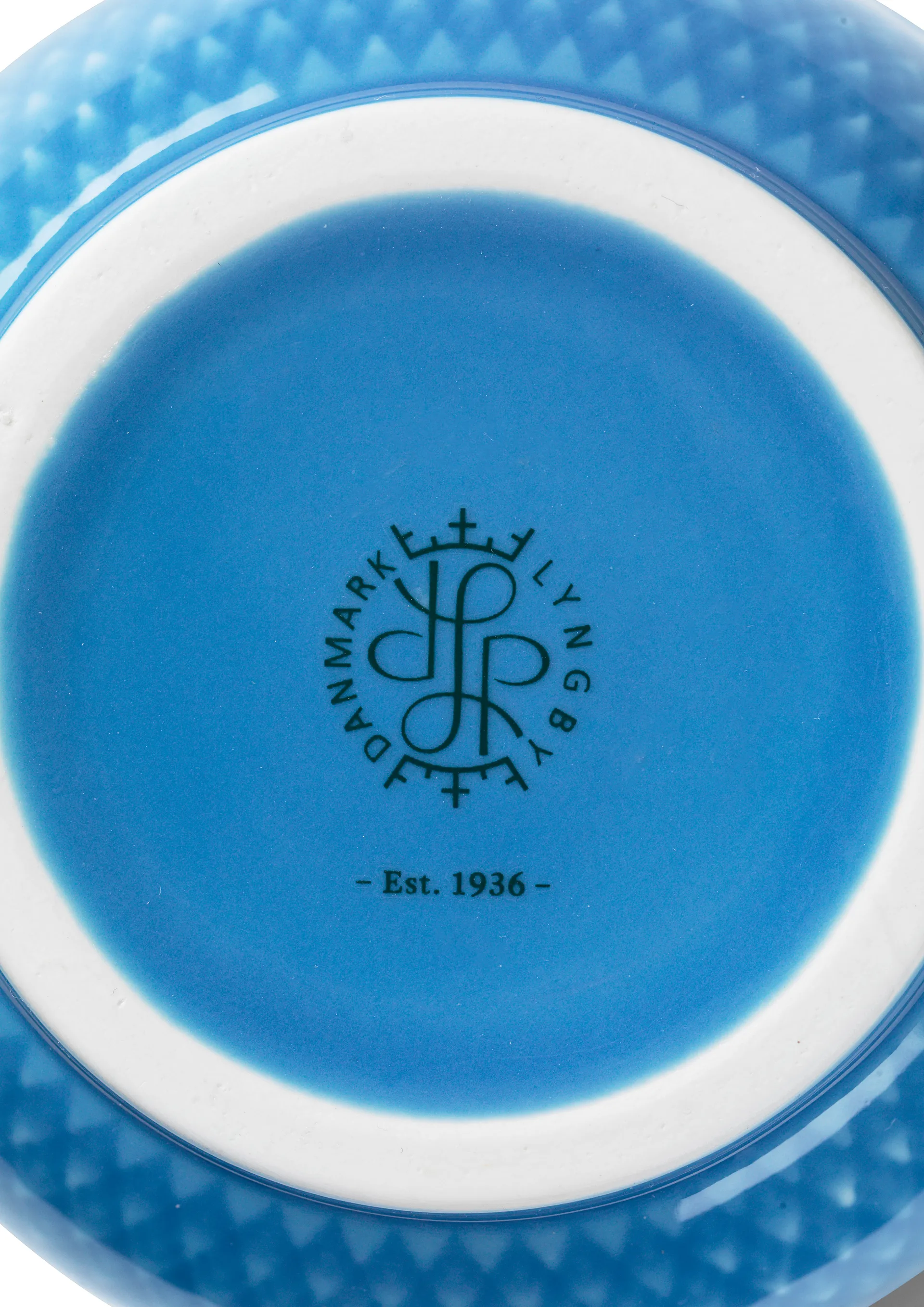 Rhombe vase 20 cm, Blå Lyngby Porcelæn