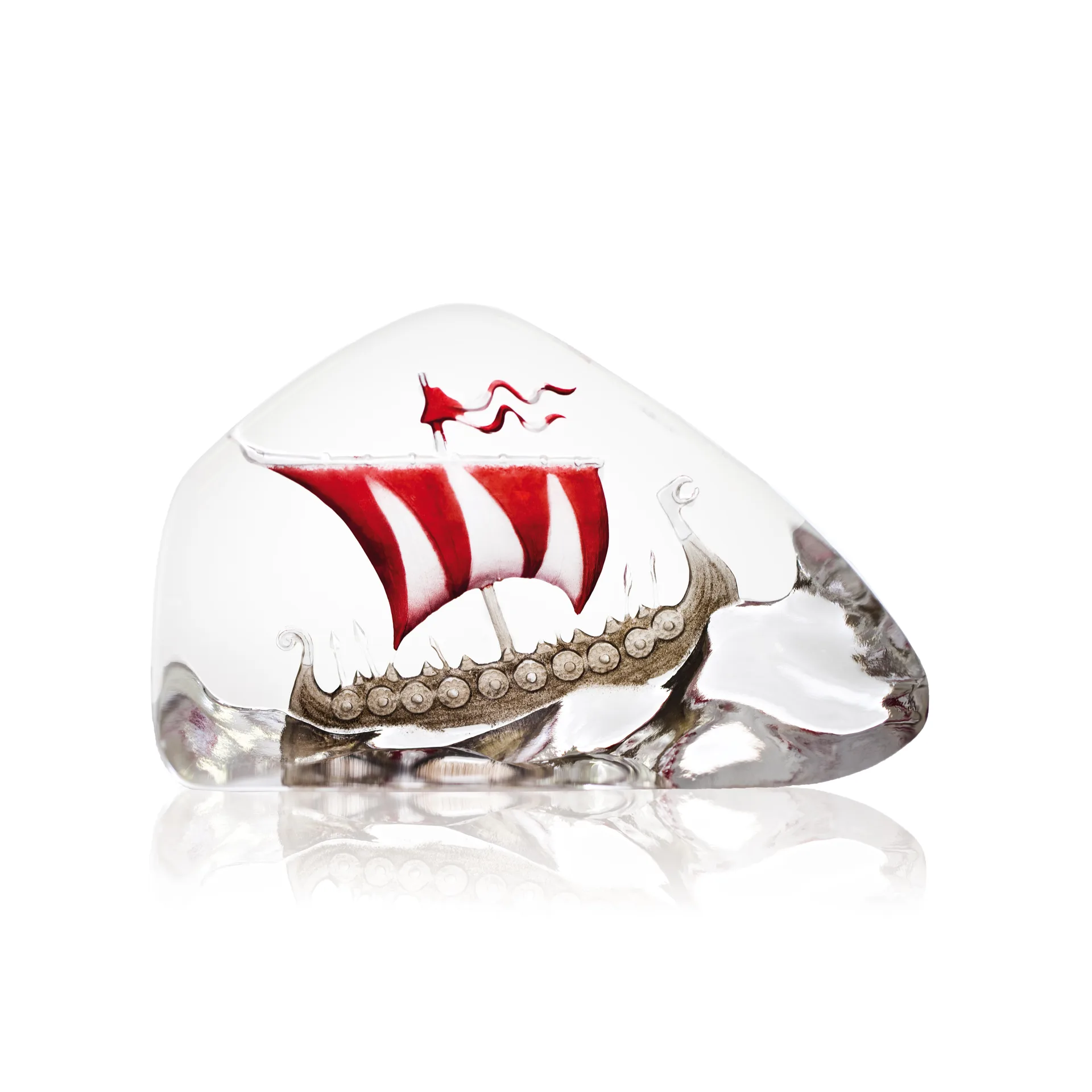 Vikingskip glasskulptur, Stor Målerås Glasbruk