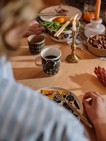 Alku kaffekopp uten hank 20 cl 2-pakning - Brun-grønn - Marimekko