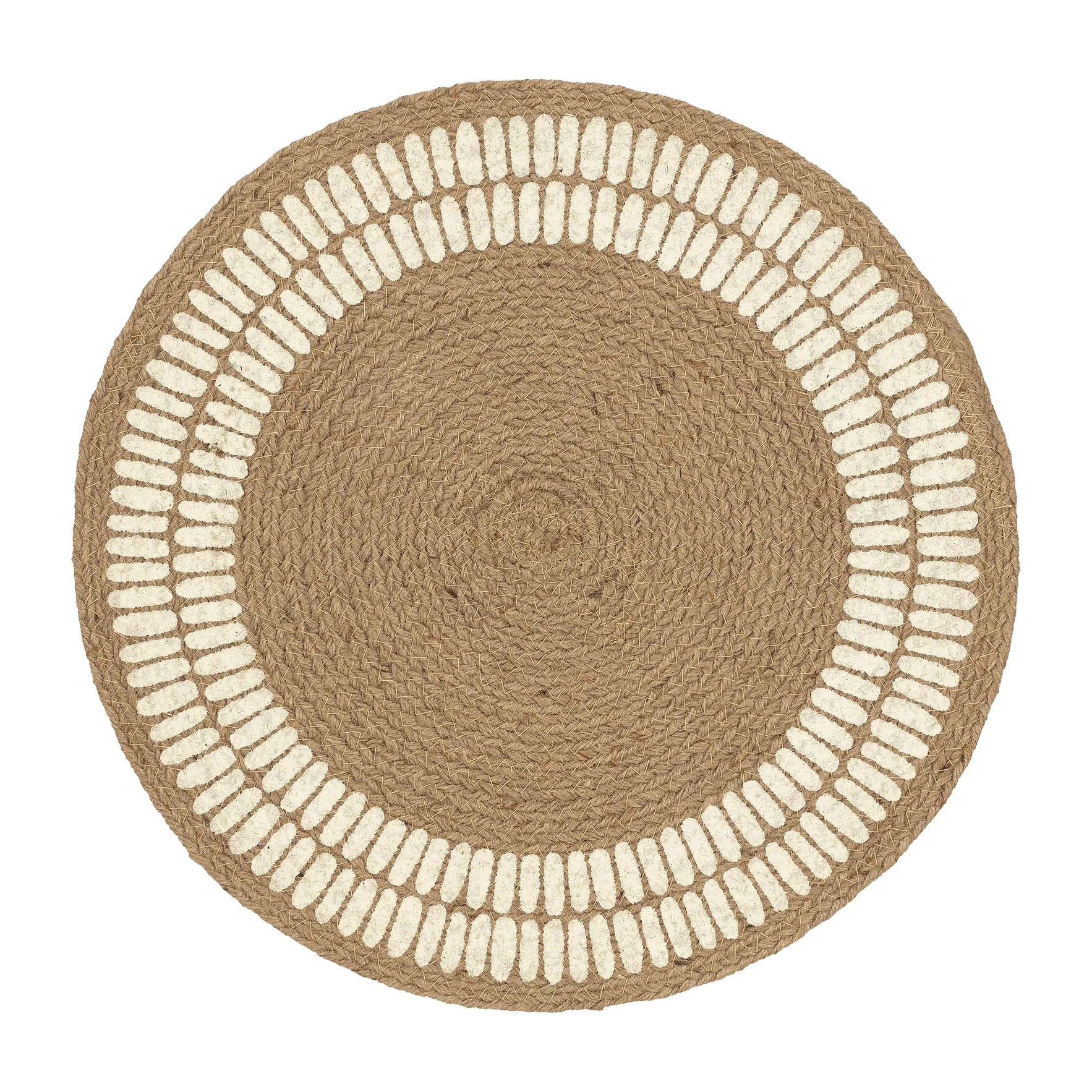Alku spisebrikke jute Ø 38 cm, Off-white Marimekko
