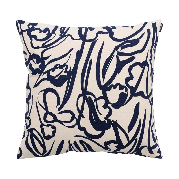 Ensikukat putetrekk - Off white-dark blue, 50x50 cm - Marimekko