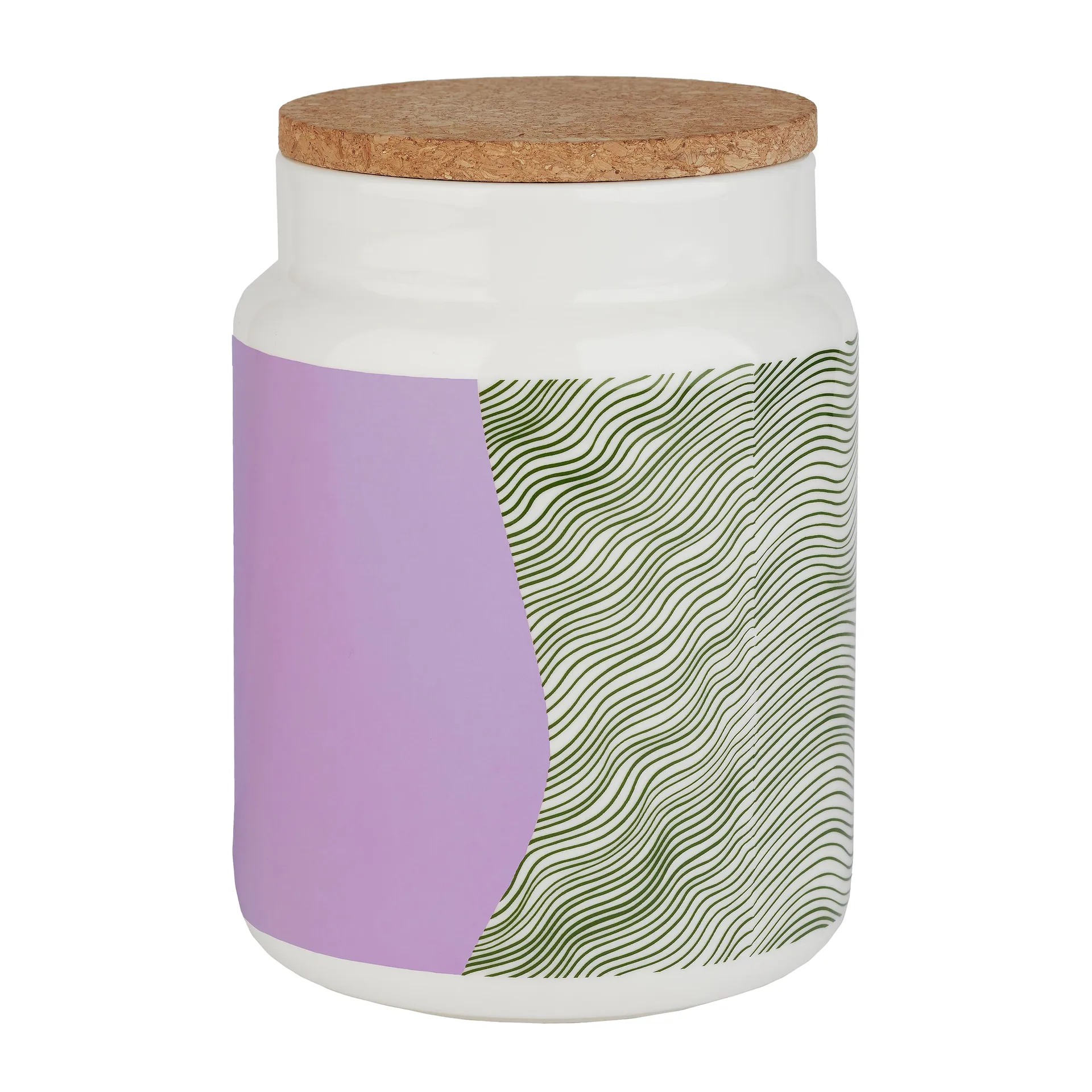 Gabriel Näkki boks 1,2 l, Hvit-rosa-grønn Marimekko