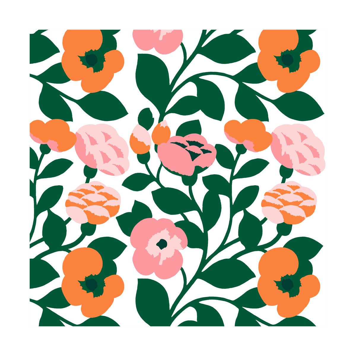Marimekko Green green serviett 33x33 cm 20-pk Dark Green