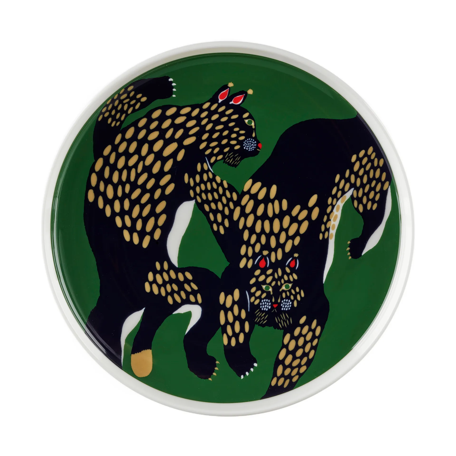 Ilves tallerken Ø20 cm, White-green-dark blue Marimekko