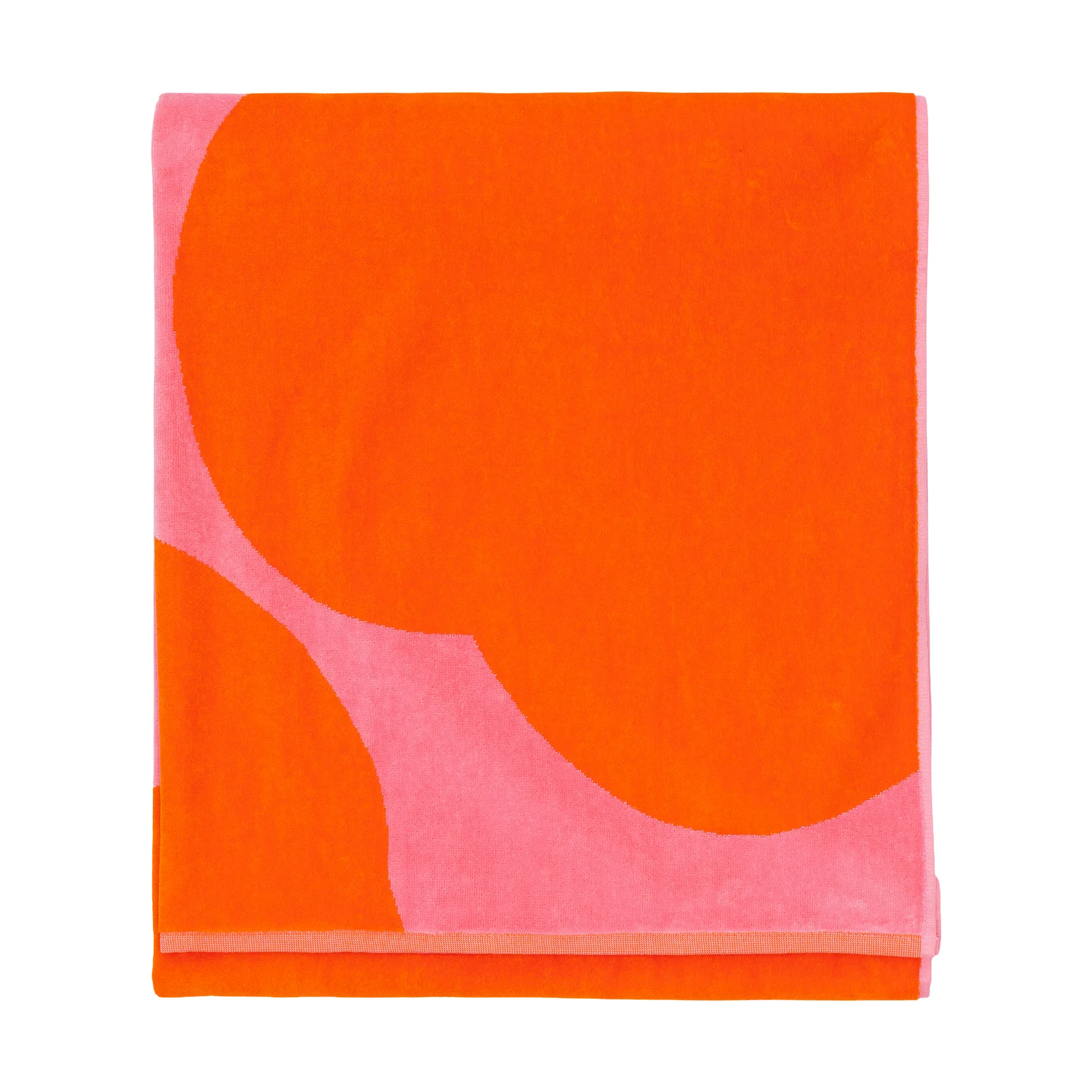 Iso Unikko badehåndkle, Pink-orange red, 100x180 cm Marimekko