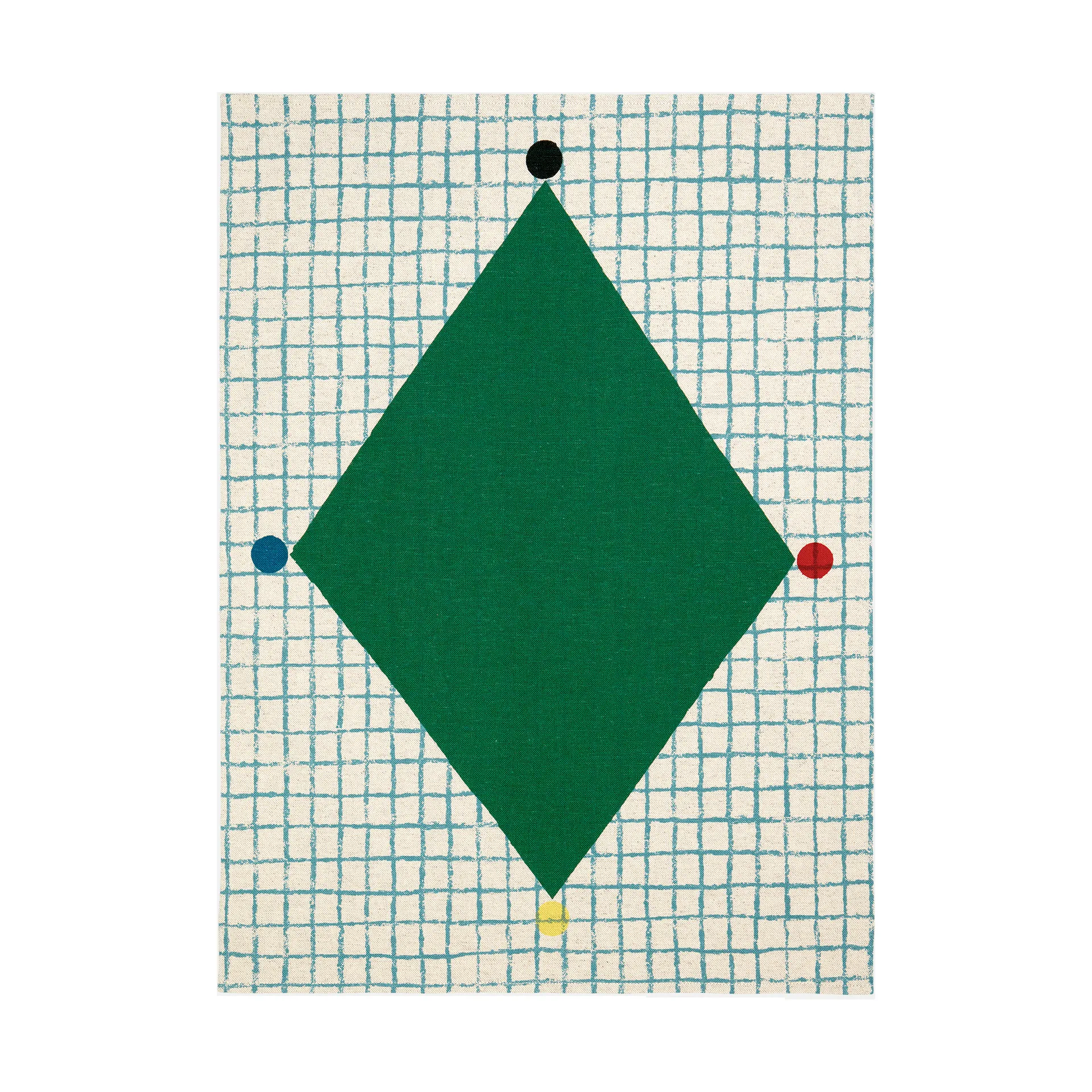 Kalendi & Losange kjøkkenhåndkle 43x60 cm 2 deler, Cotton-red-green Marimekko