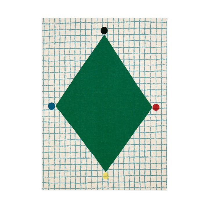 Kalendi & Losange kjøkkenhåndkle 43x60 cm 2 deler, Cotton-red-green Marimekko