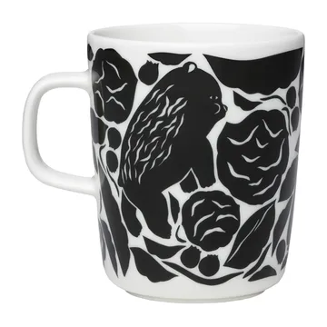 Karhuemo kopp 2,5 dl - Hvit-mørkegrønn - Marimekko