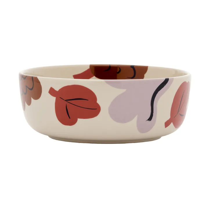 Kukasta Kukkaan bolle - Stoneware-plomme-bronse-terrakotta, 40 cl - Marimekko