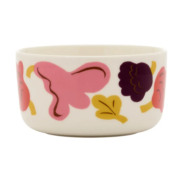 Kukasta Kukkaan bolle - White-pink-terrac-plum, 50 cl - Marimekko