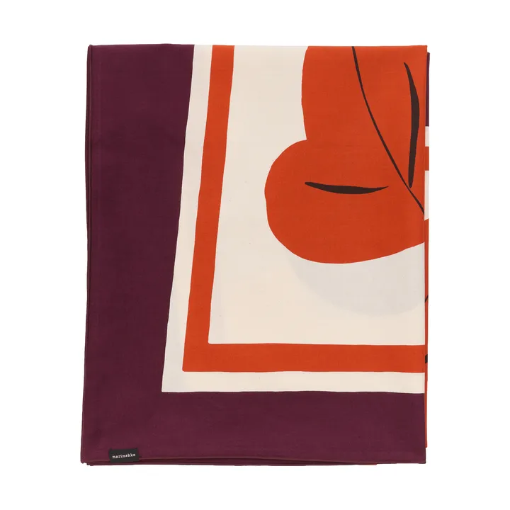 Kukasta Kukkaan duk - Hay-plum-bronze-terracotta, 140x140 cm - Marimekko