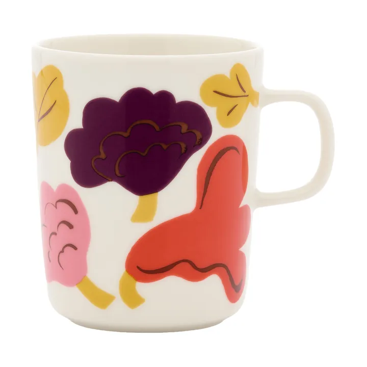 Kukasta Kukkaan krus - White-rosa-terrac-plomme, 25 cl - Marimekko