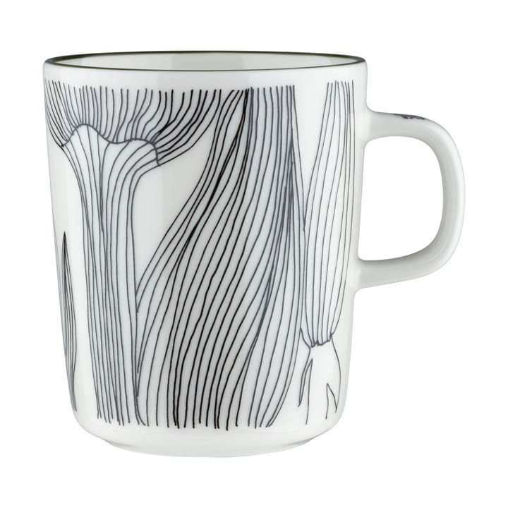 Kukat Puhkeavat krus 25 cl - White-forest green-black - Marimekko