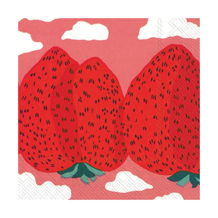 Mansikkavuoret serviett 33 x 33 cm 20-pk - Rose - Marimekko
