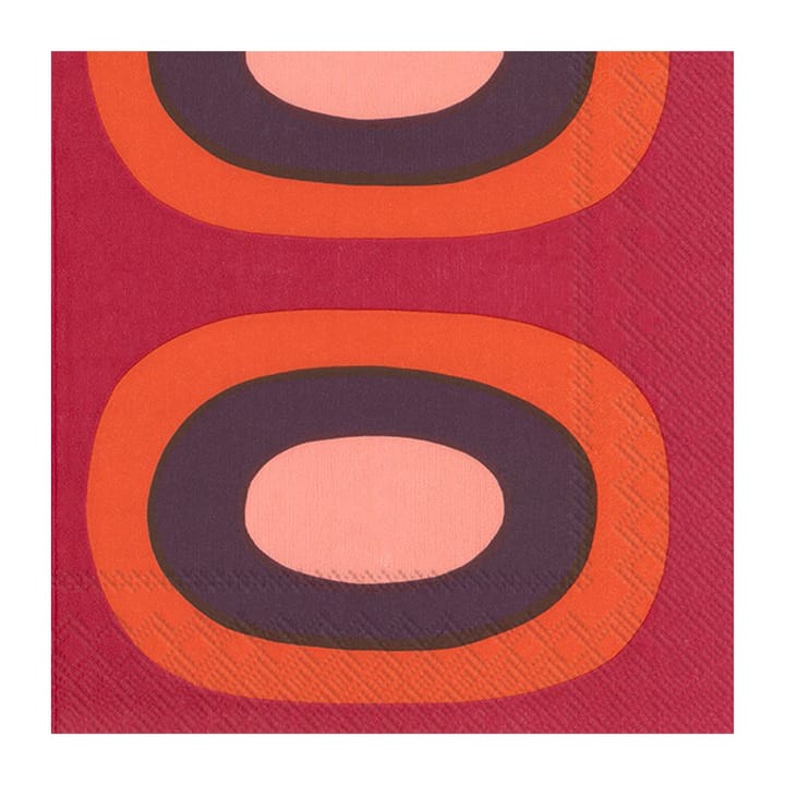 Melooni servietter 33 x 33 cm 20-pakning - Red - Marimekko