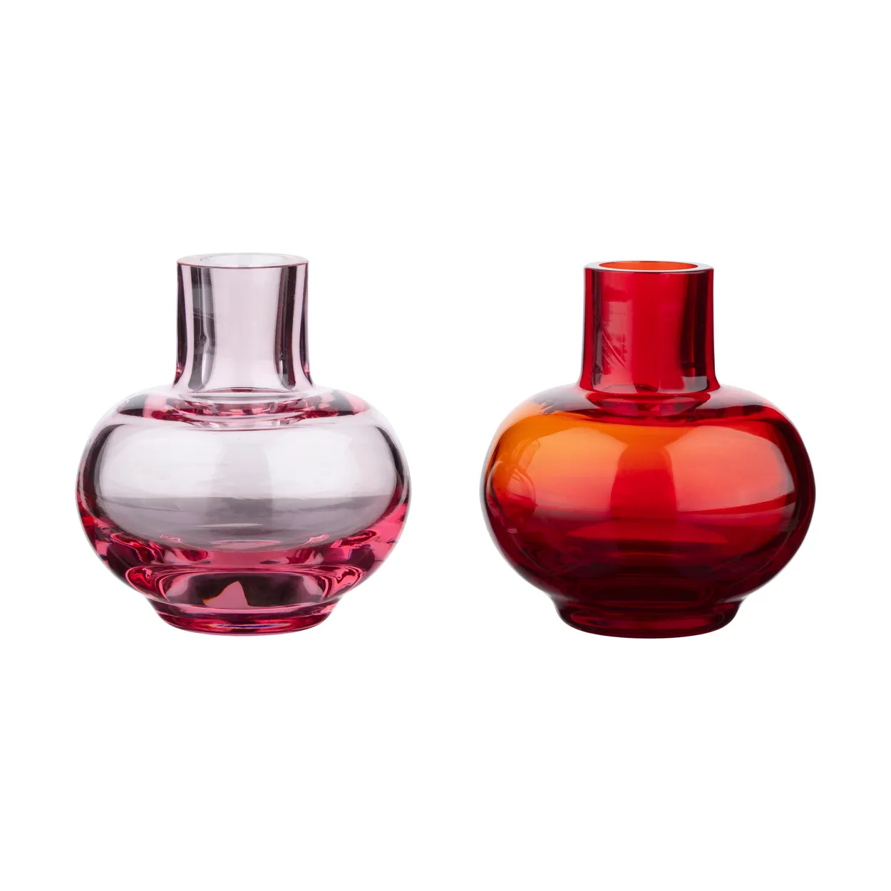 Marimekko Mini vase 2 deler Ruby red-pink
