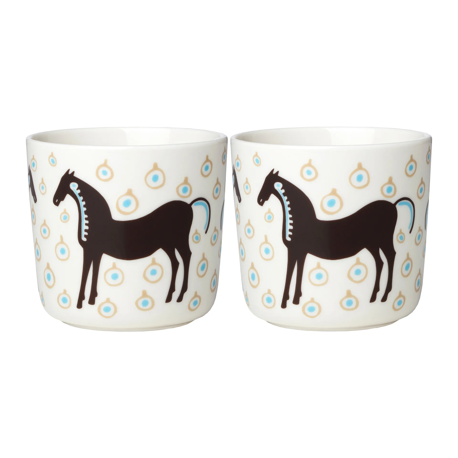 Musta Tamma kaffekopp 20 cl 2-pakning, Hvit-brun-beige Marimekko