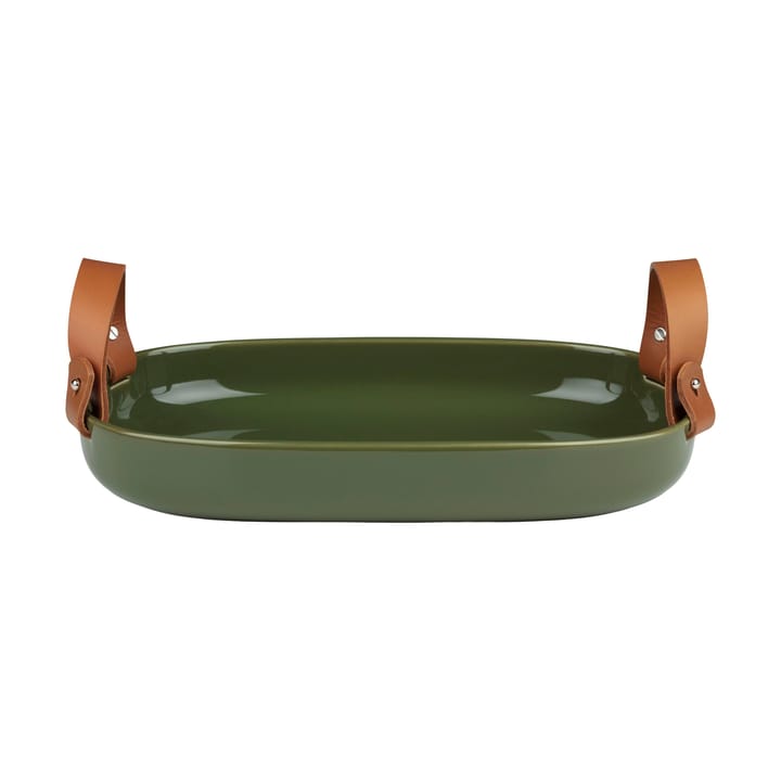 Oiva Iso serveringsfat 23x32 cm - Harvest green - Marimekko