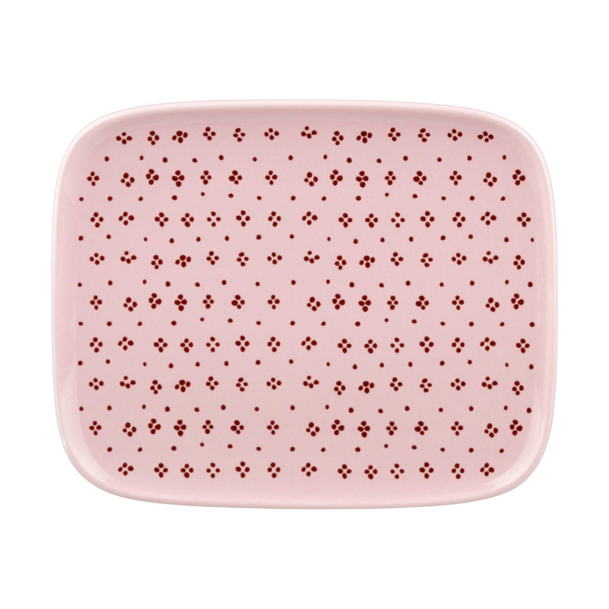 Marimekko Oiva Muija tallerken 12x15 cm Rosa