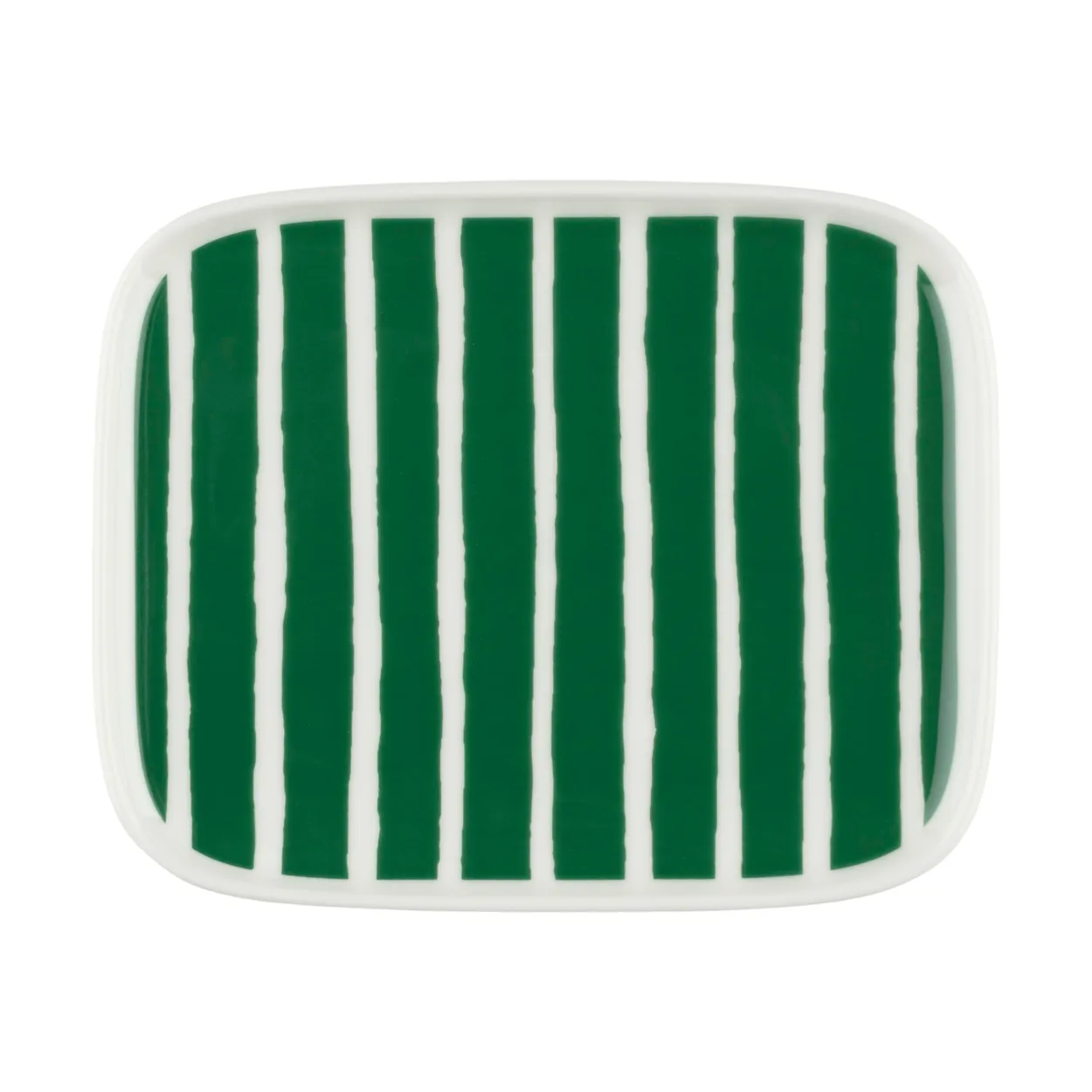 Marimekko Oiva Piccolo tallerken 12x15 cm White-green