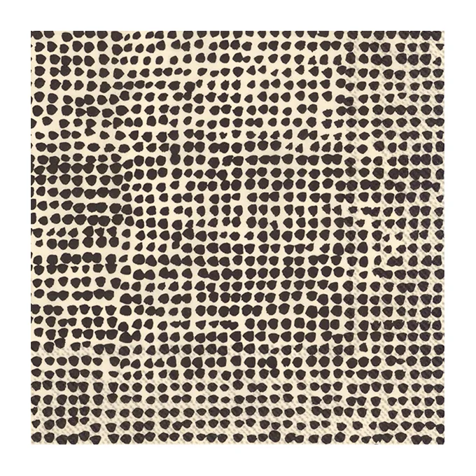 Orkanen servietter 33 x 33 cm 20-pk, Linen black Marimekko