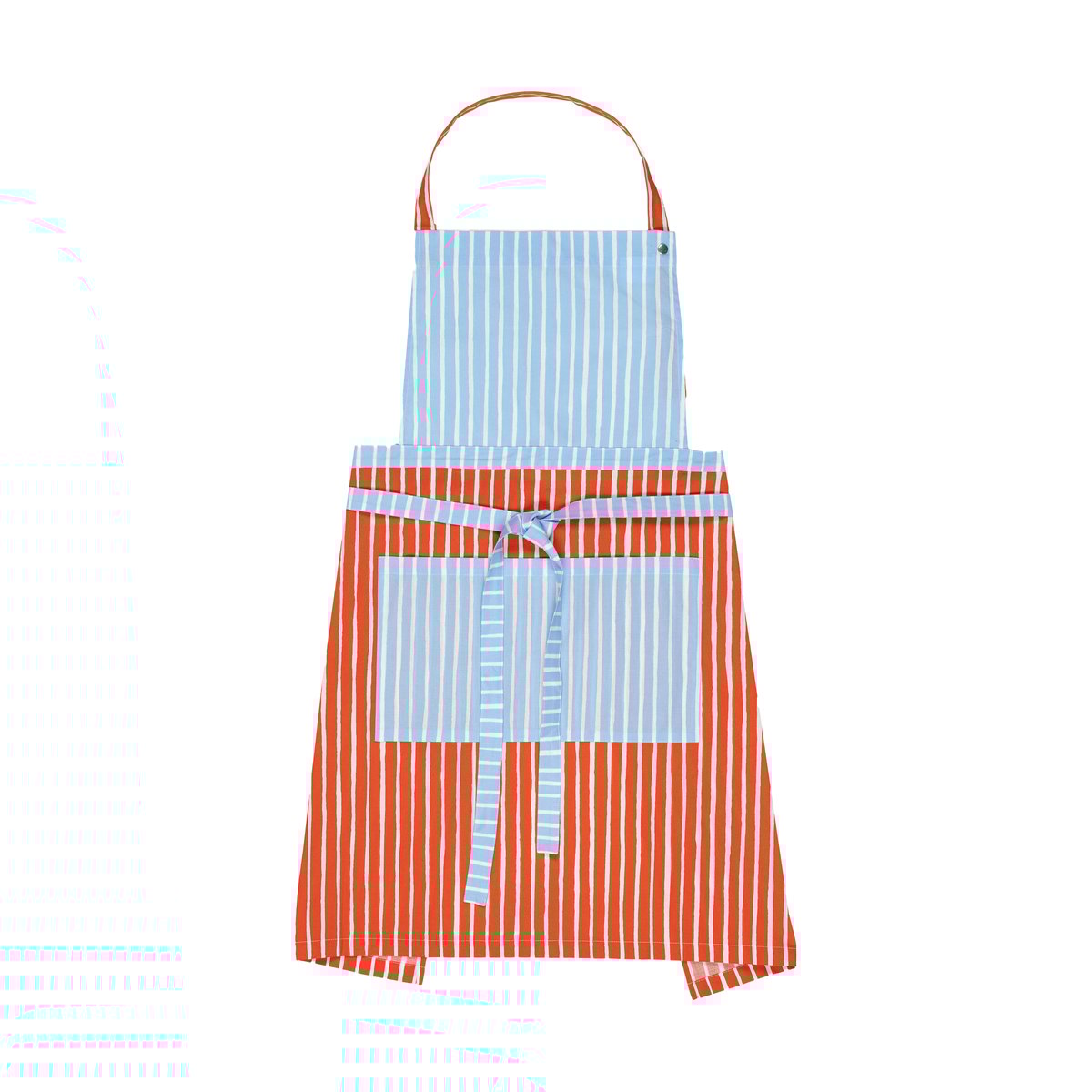 Marimekko - Piccolo forkle hvit/tomat rød/blå