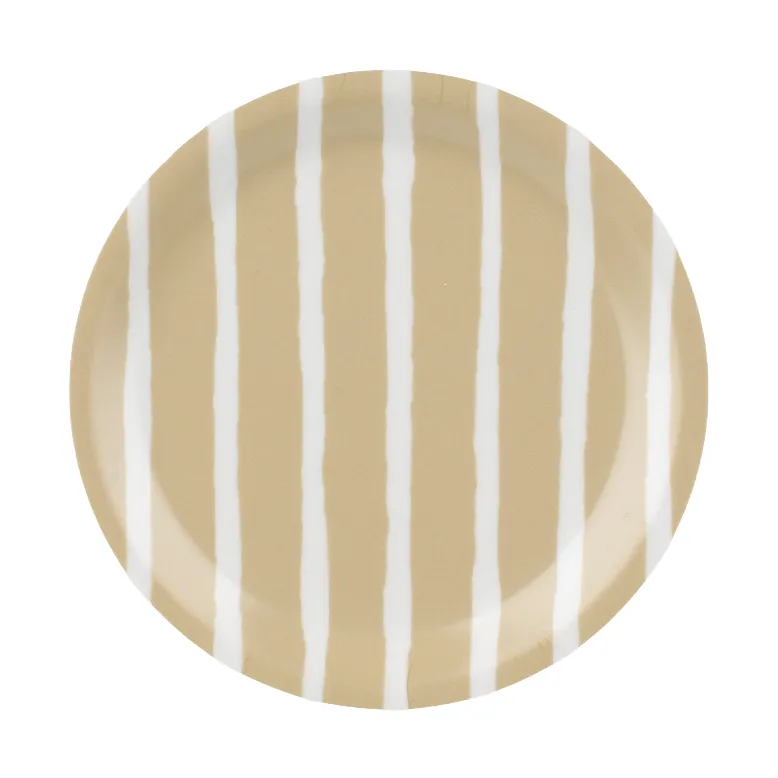 Piccolo glassbrikker, White, sand Ø11 cm Marimekko