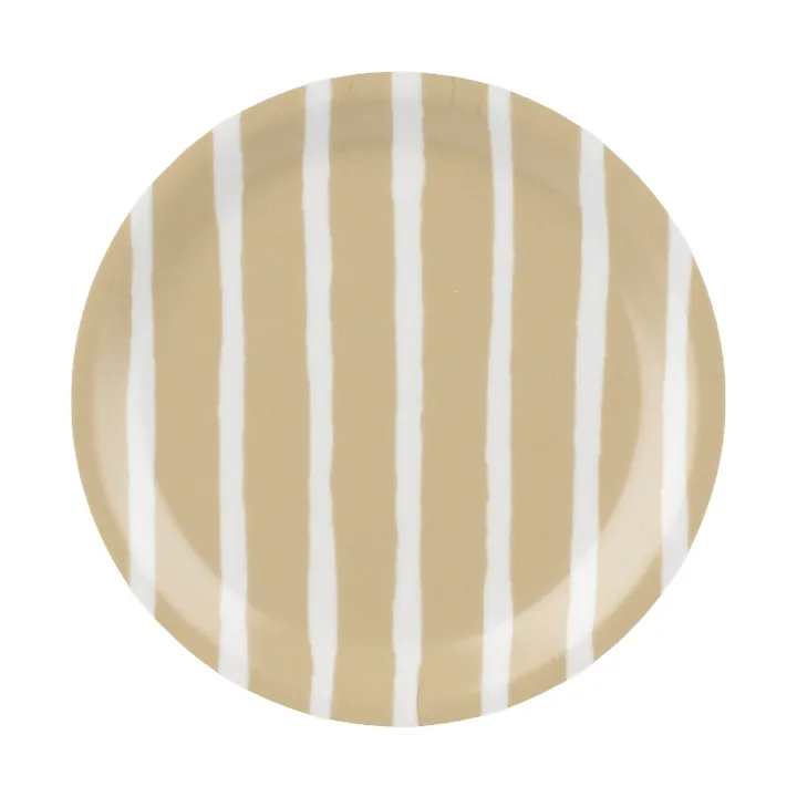 Piccolo glassbrikker - White, sand Ø11 cm - Marimekko