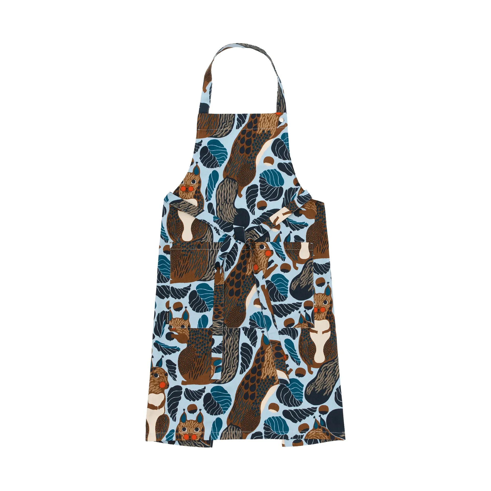 Pieni Kurre forkle, Sky blue-flerfarget Marimekko