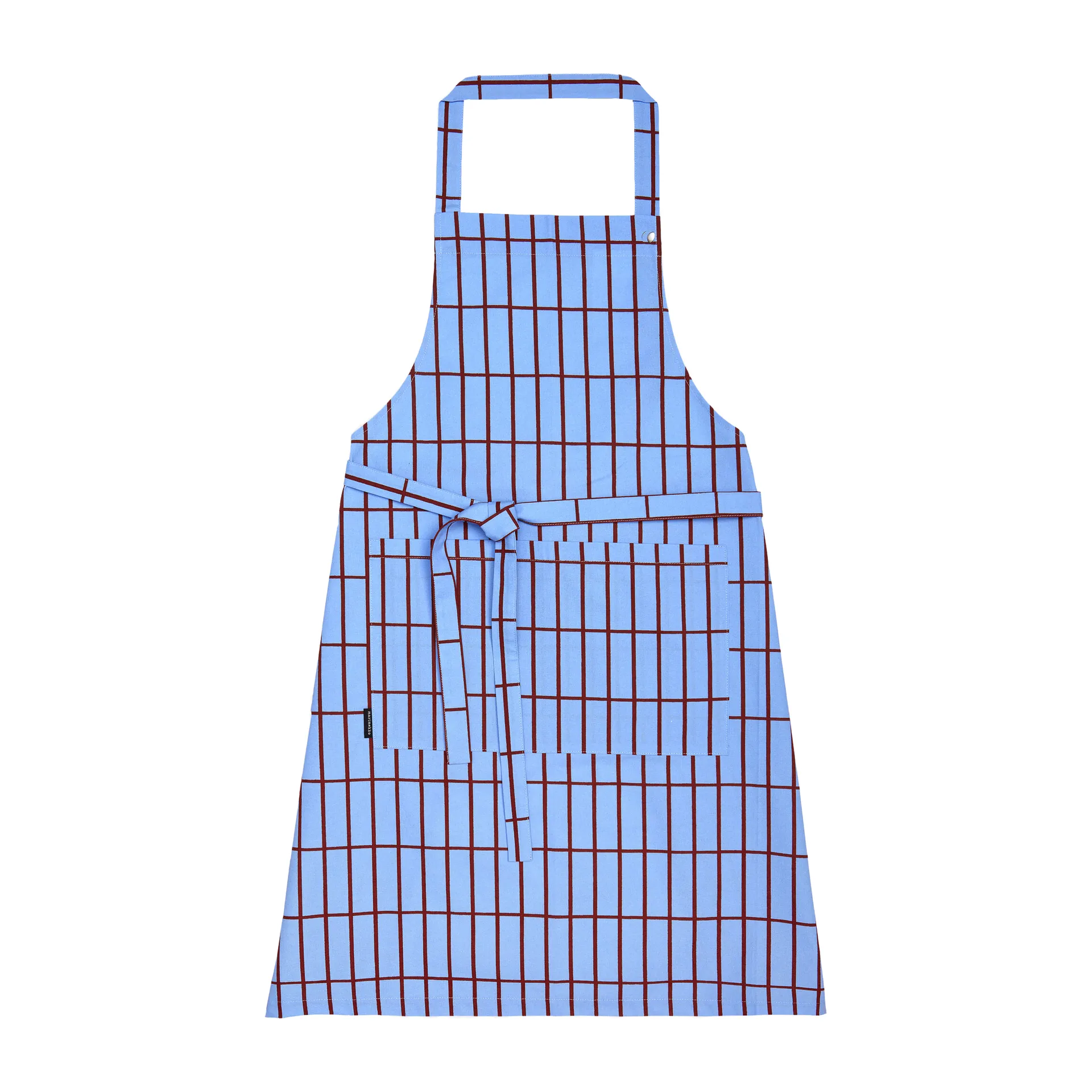 Pieni Tiiliskivi forkle, Blå-brun Marimekko