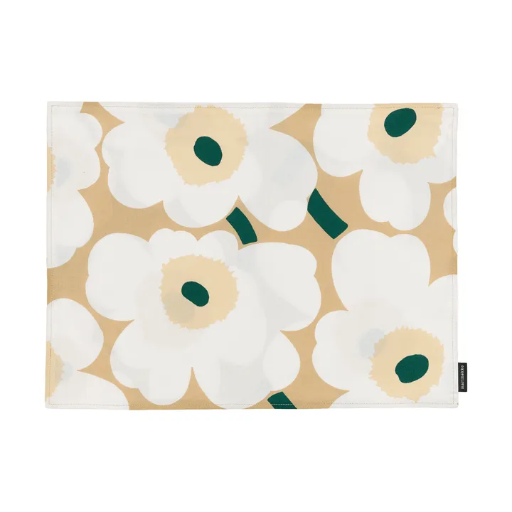 Pieni unikko bordbrikke akryl - Sand-hvit-høy-smaragd - Marimekko