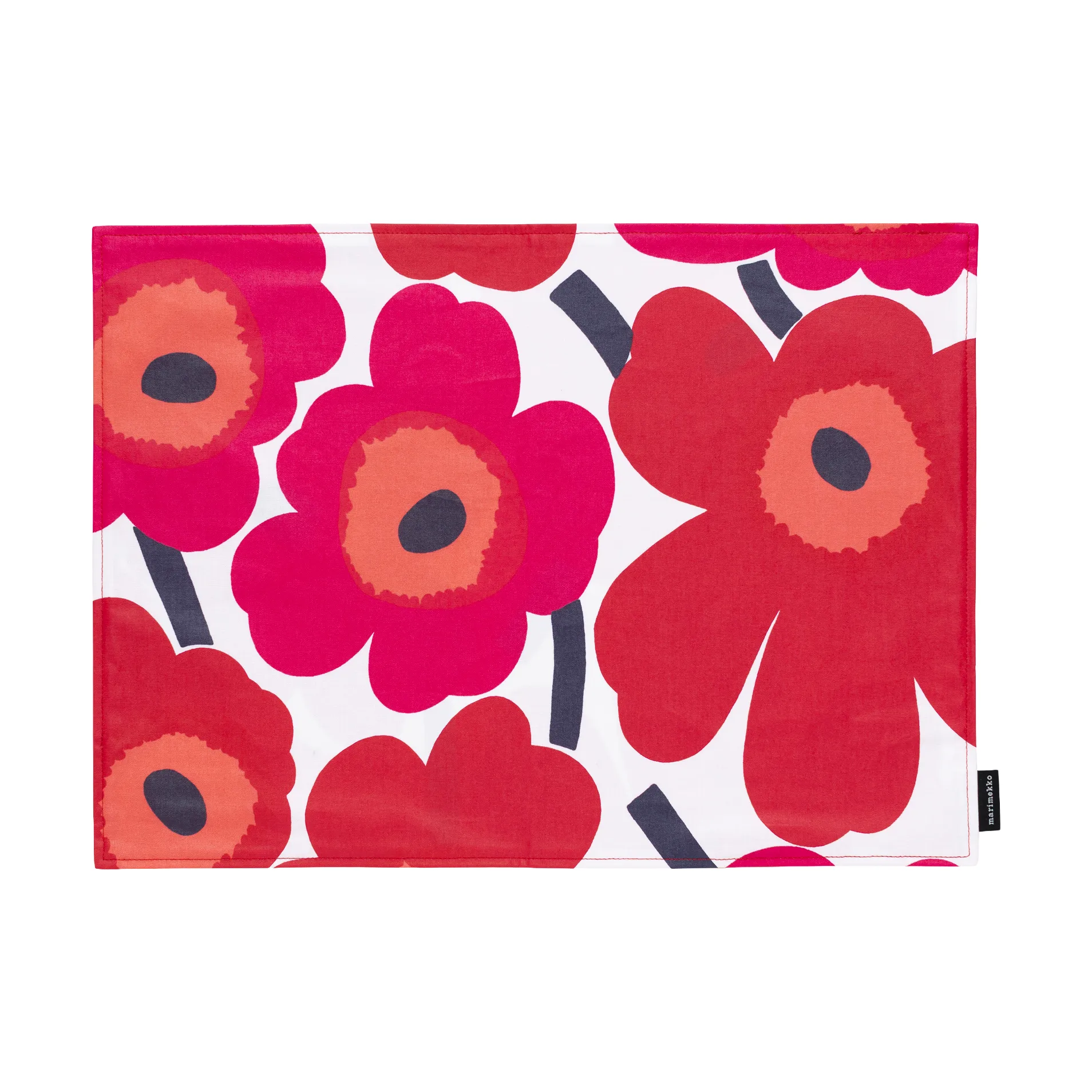 Pieni unikko bordbrikke akryl, White-red Marimekko