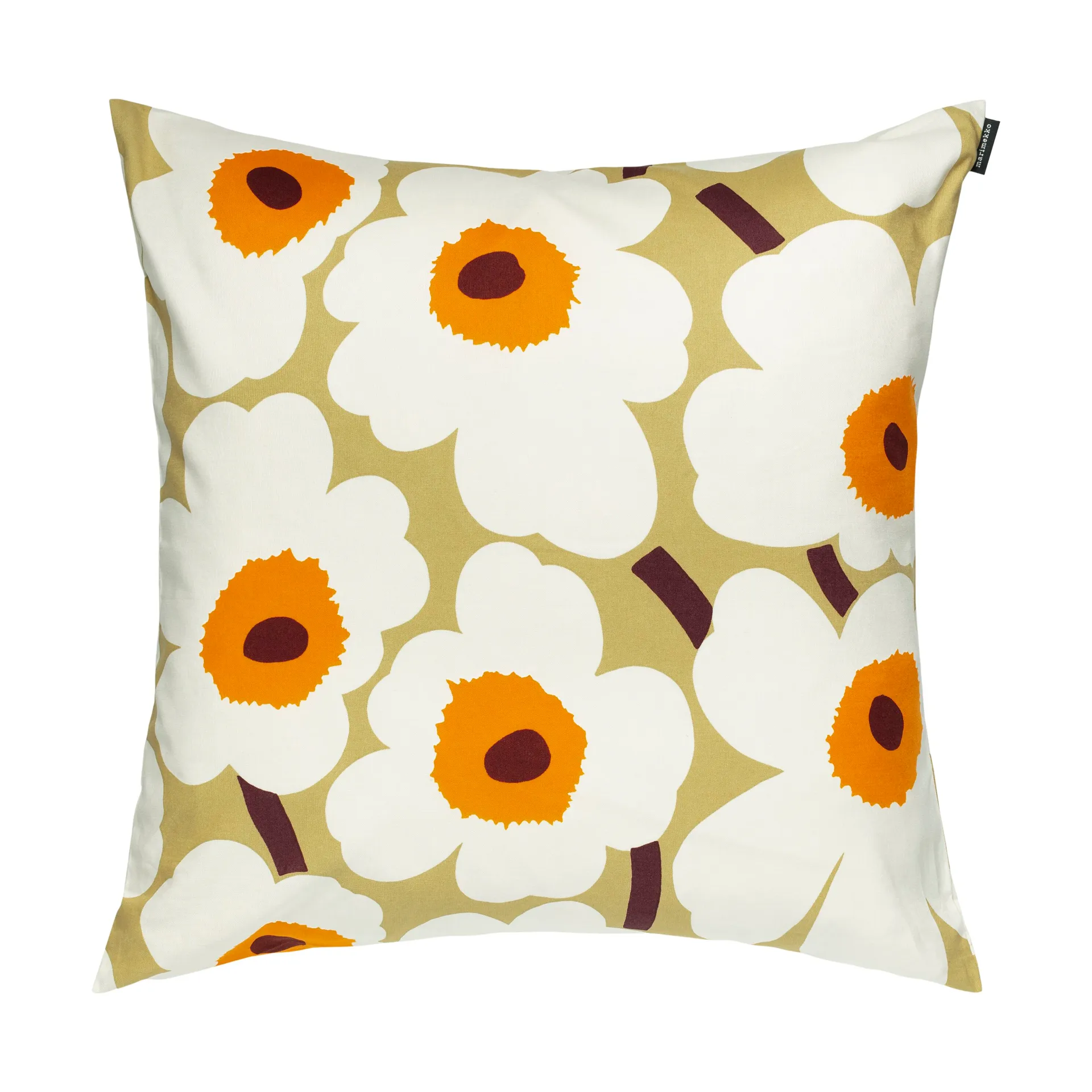 Pieni Unikko putetrekk 50x50 cm, Beige Marimekko