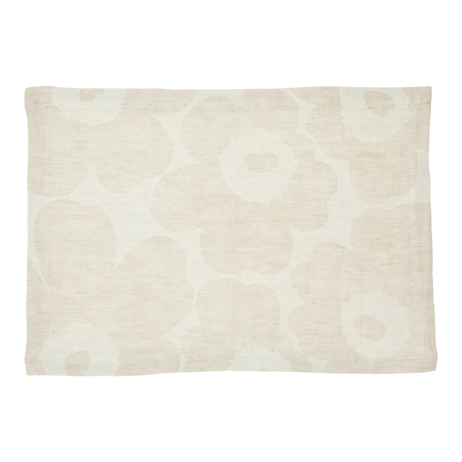 Pieni Unikko spisebrikke lin, Beige-hvit-svart Marimekko