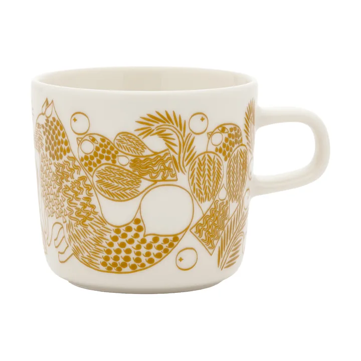 Piirto Ketunmar kaffekopp - White-bronsebrun, 20 cl - Marimekko