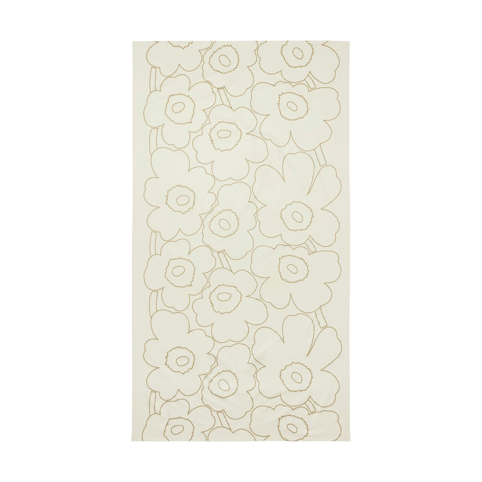 Piirto Unikko duk 135x250 cm, Linen-gold Marimekko