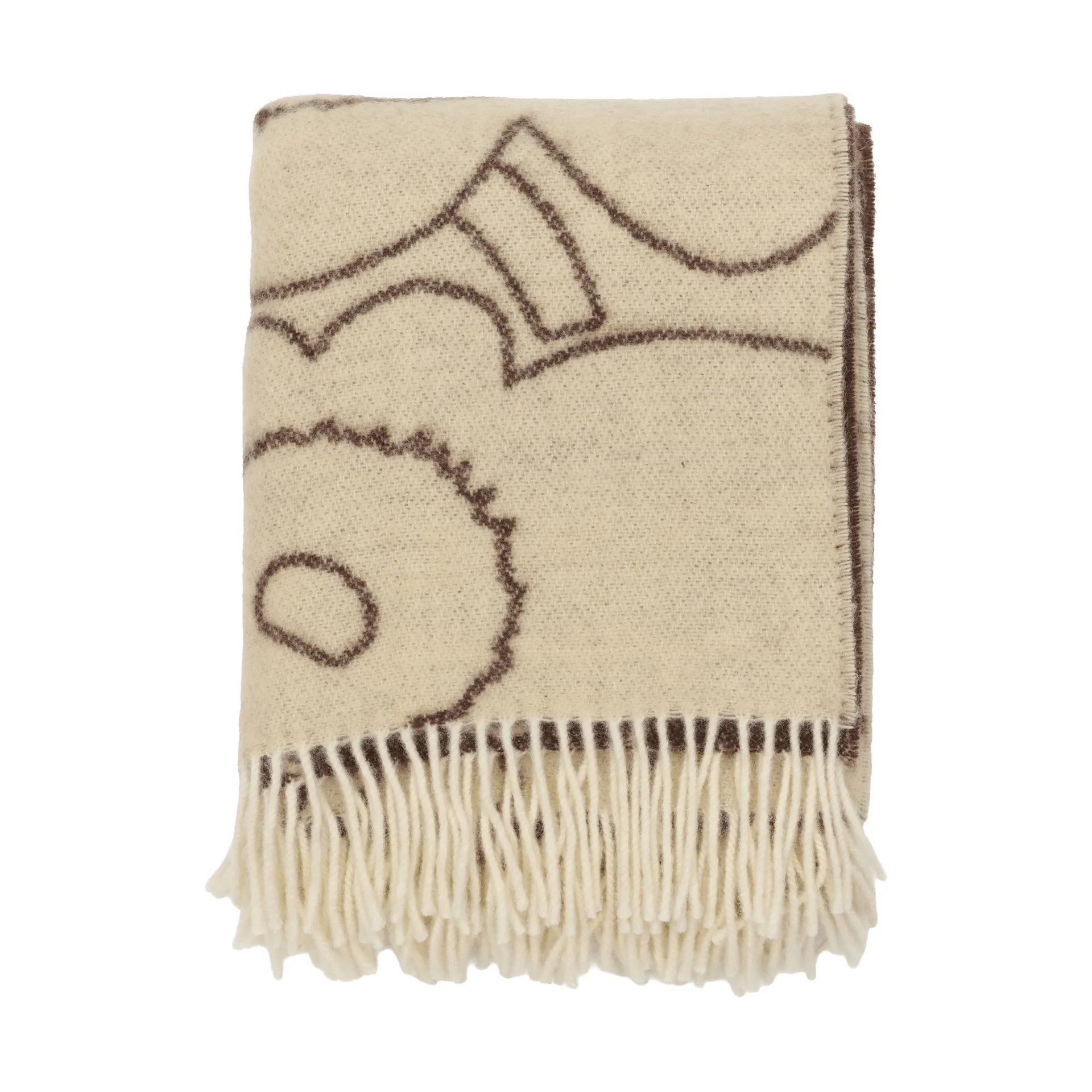 Piirto Unikko pledd 130x170 cm, Off white-muldvarp Marimekko