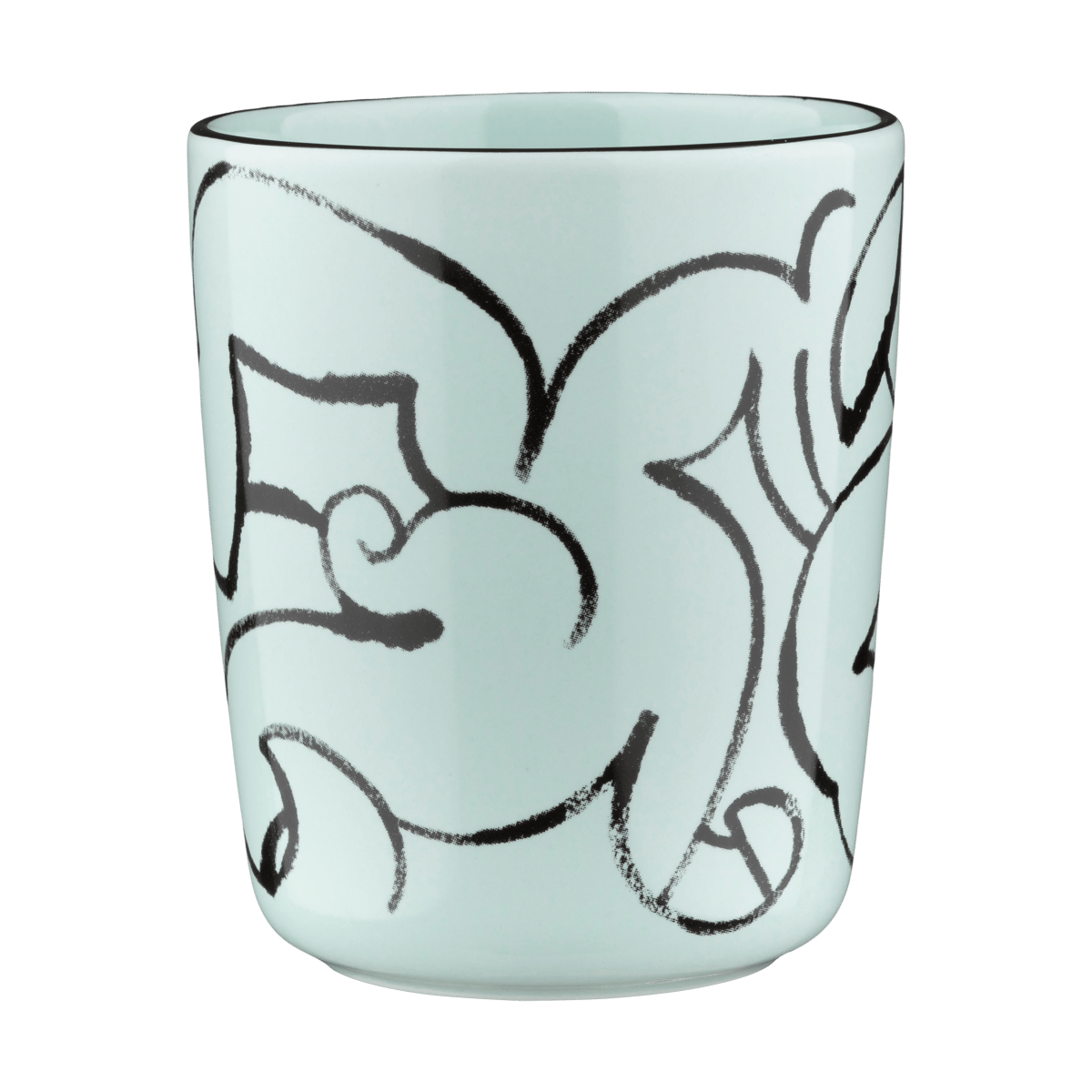 Marimekko Pistilla kopp 25 cl Mint-black