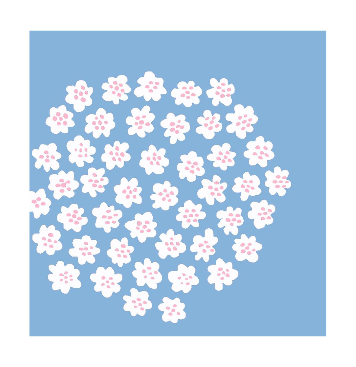 Marimekko Puketti serviett 33x33 cm 20-pk Light Blue