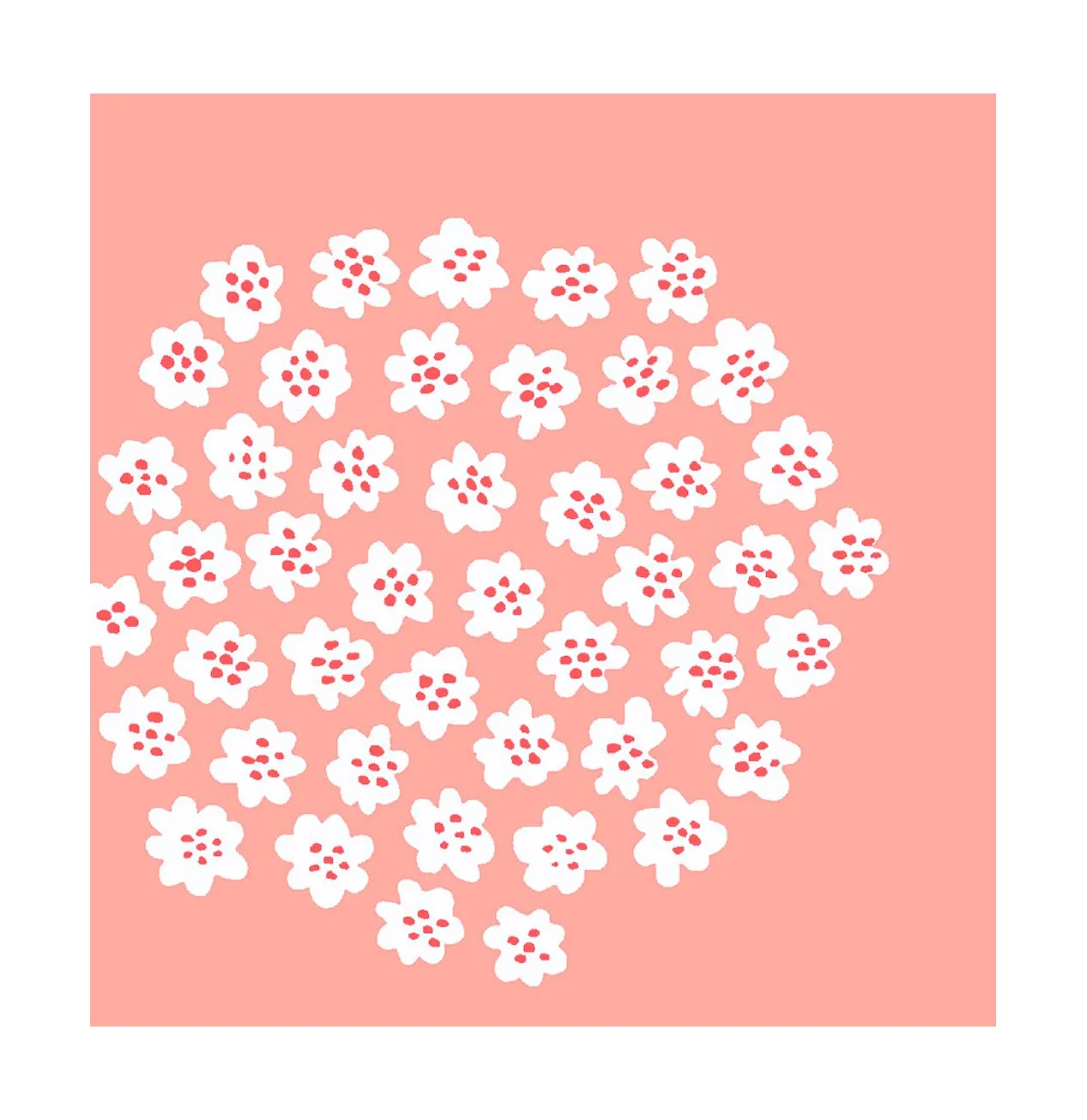 Puketti serviett 33x33 cm 20-pk, Rose Marimekko