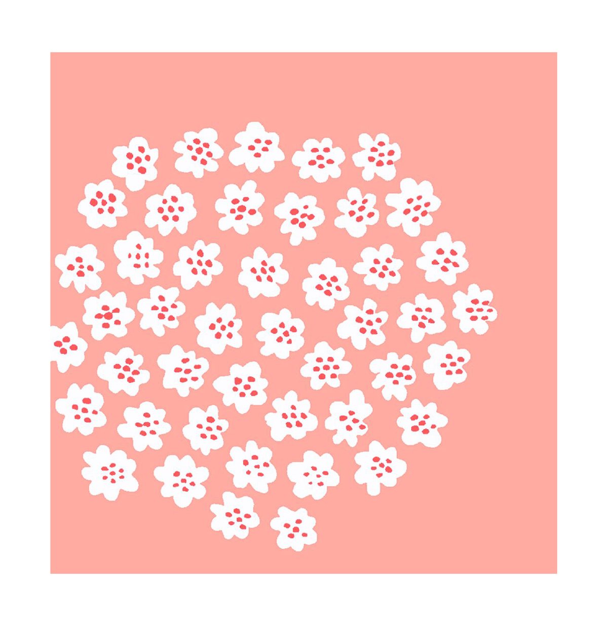 Marimekko Puketti serviett 33x33 cm 20-pk Rose